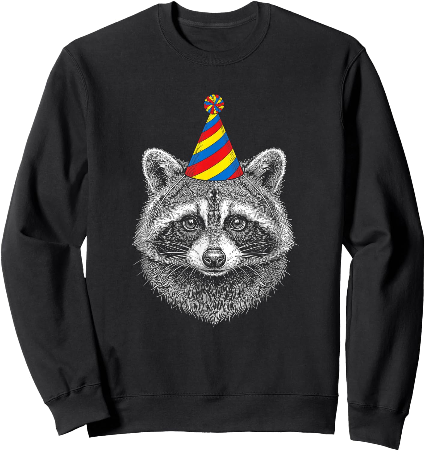 Raccoon Birthday Sweatshirt - Sweatshirt | Black