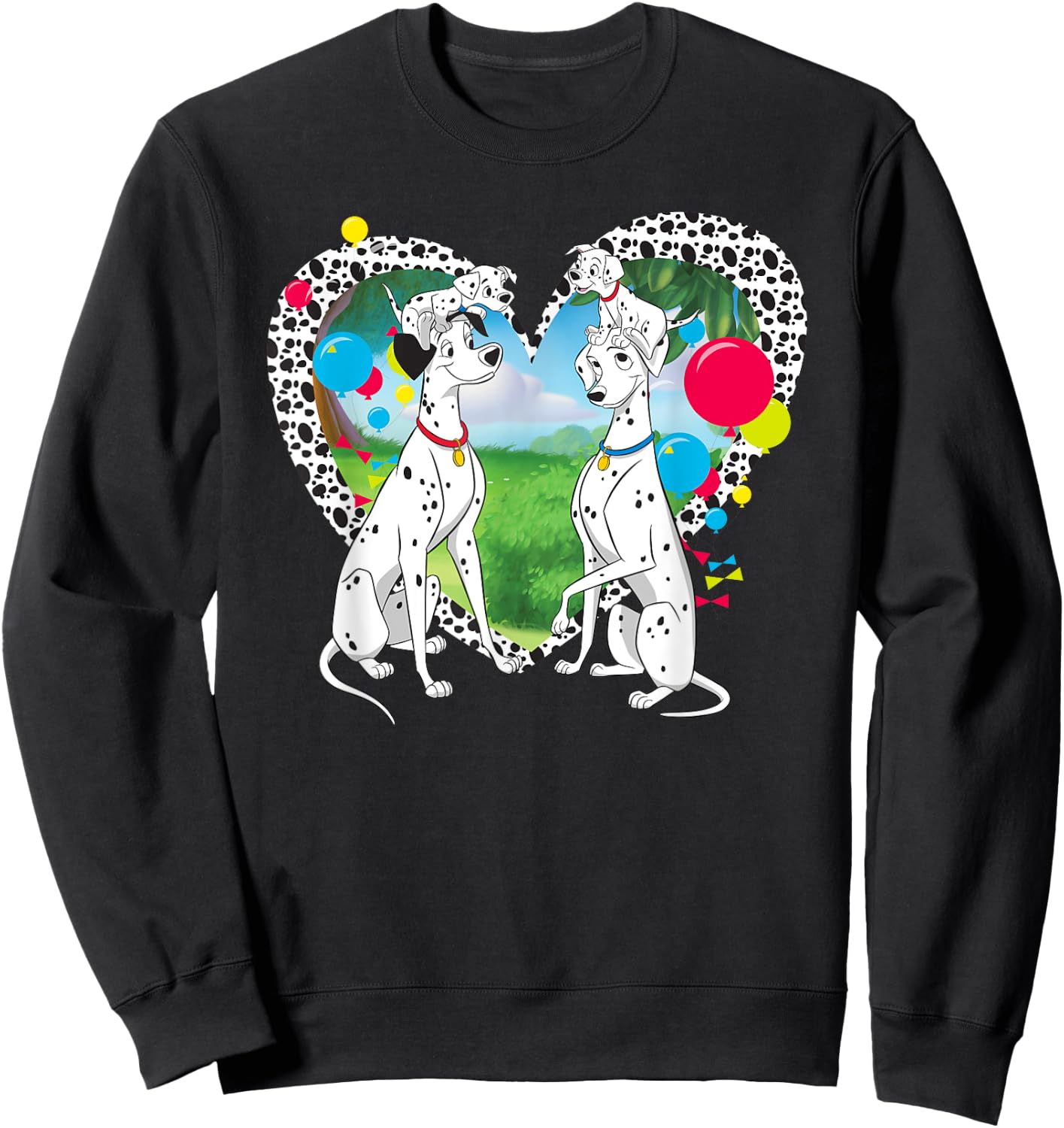 101 Dalmatians - Pongo and Perdita Sweatshirt - Sweatshirt | Black
