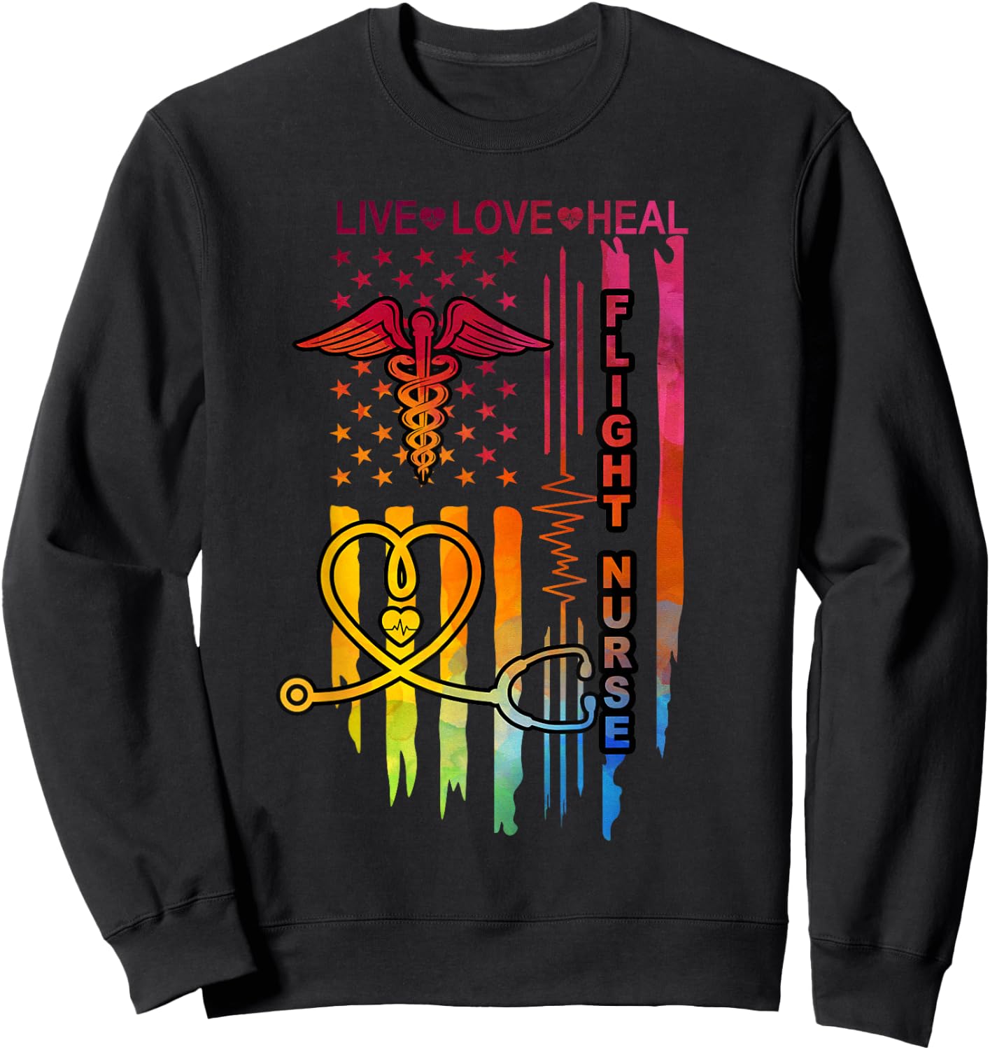 Flight Nurse Sweatshirt - Sweatshirt | Black