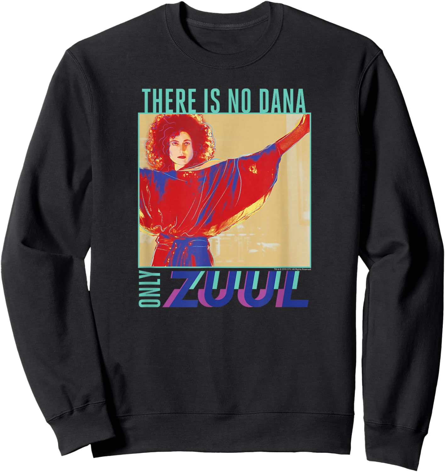 Ghostbusters Pop Art There is No Dana Only Zuul Retro Movie Sweatshirt - Sweatshirt | Black