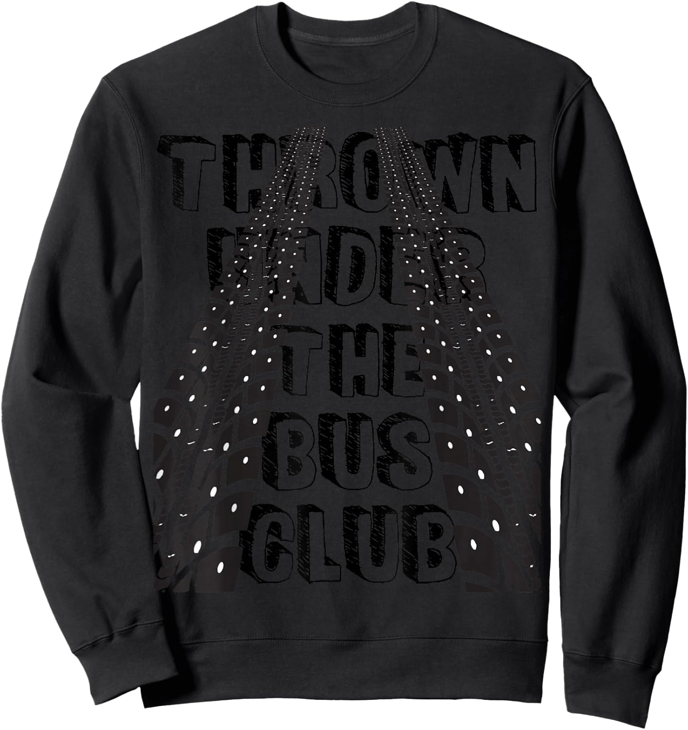 Thrown under the bus club- Trouble Sweatshirt - Sweatshirt | Black
