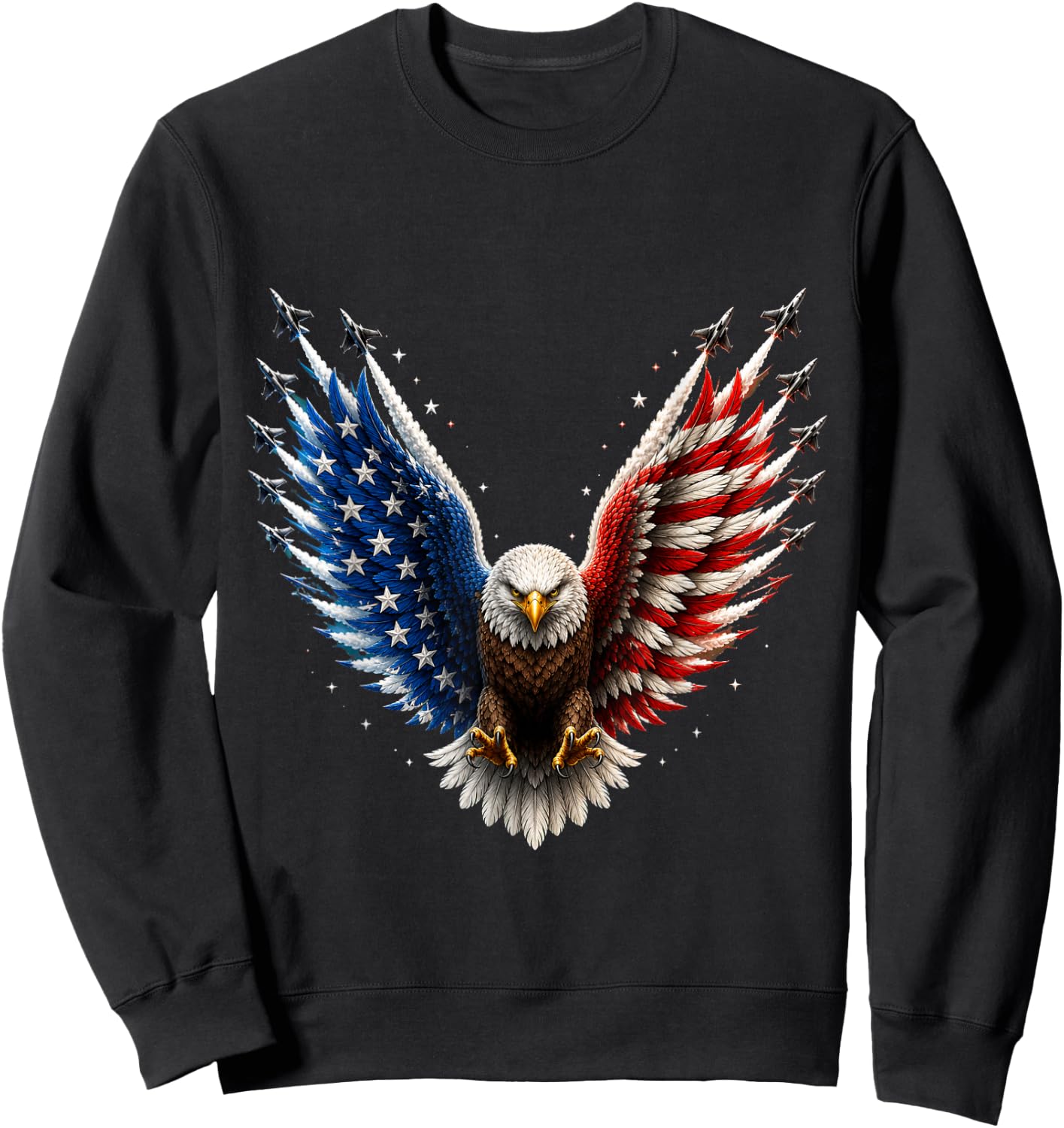 4th of July Independence Day Sweatshirt - Sweatshirt | Black