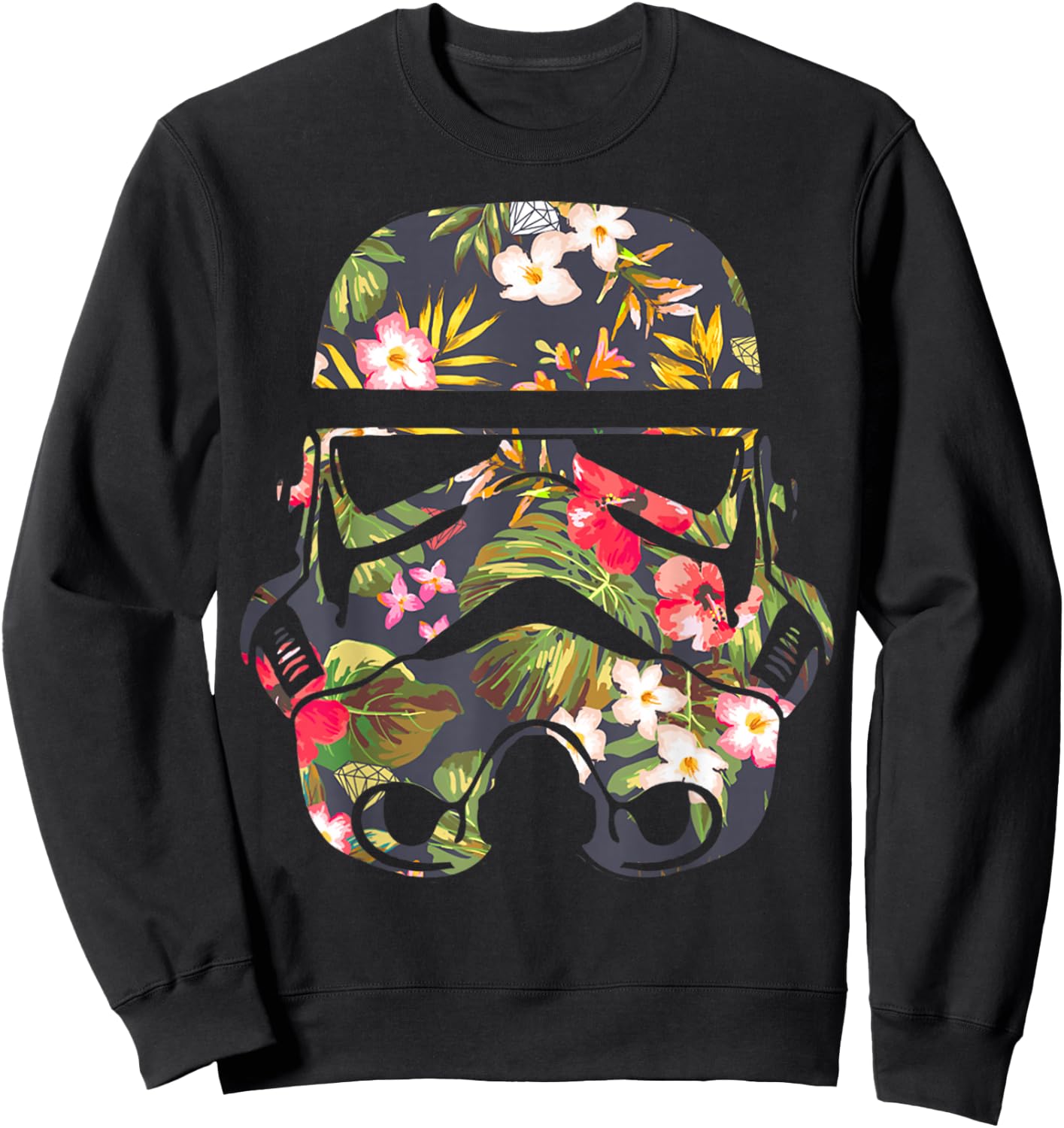 Star Wars Tropical Stormtrooper Floral Print Disney+ Sweatshirt - Sweatshirt | Black