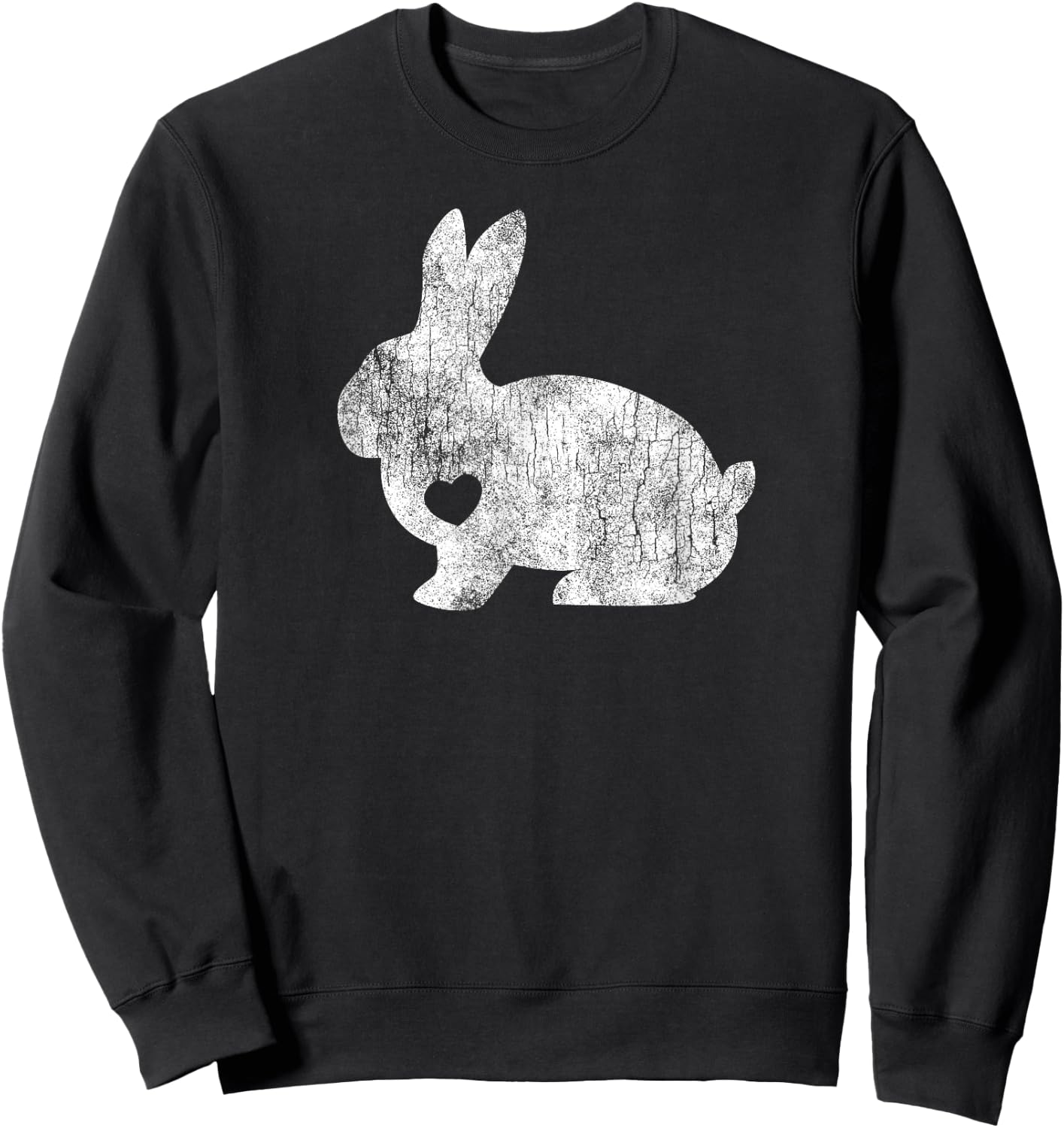 Love Bunny Rabbit Lover Animal Pet Owner Easter Gift Sweatshirt - Sweatshirt | Black