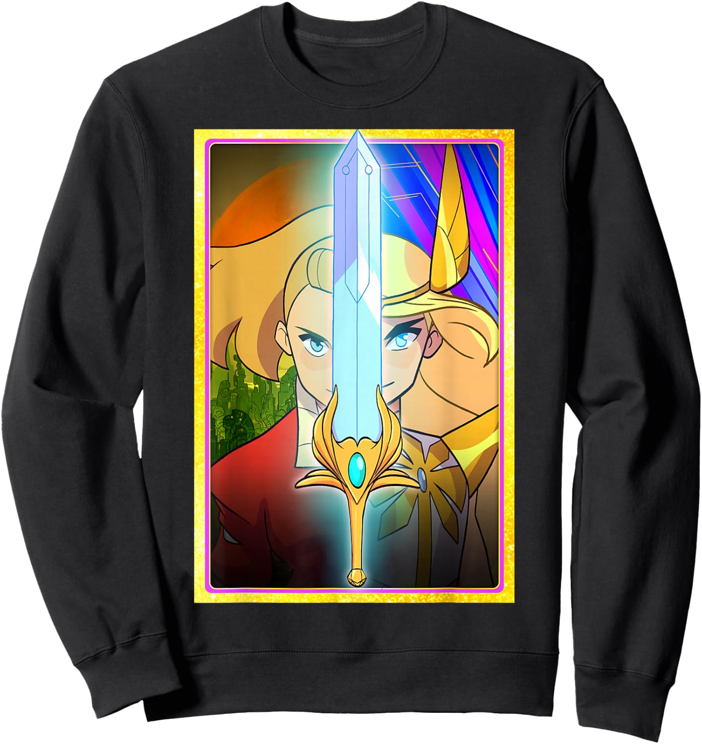 DreamWorks She-Ra Adora Character Split Sweatshirt - Sweatshirt | Black