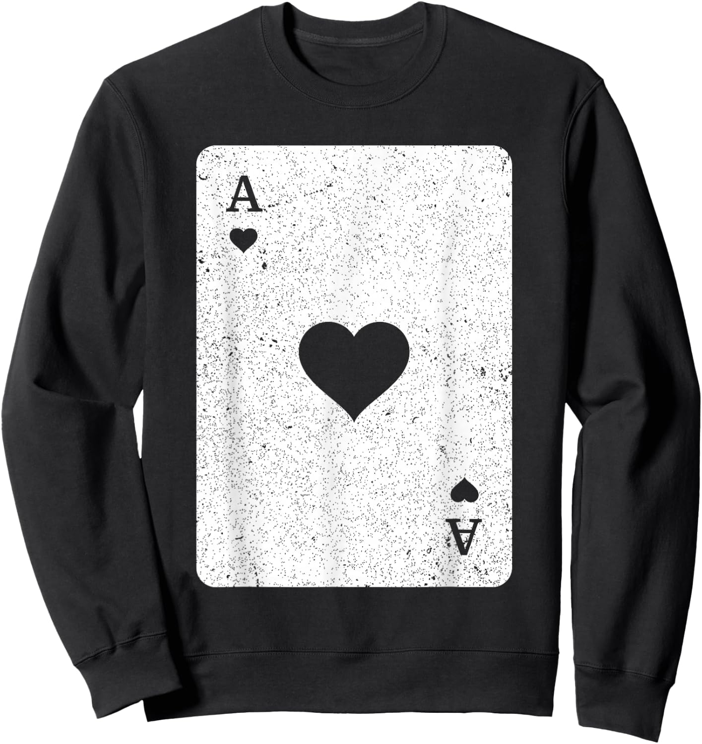 Ace Of Hearts Costume Sweatshirt - Sweatshirt | Black