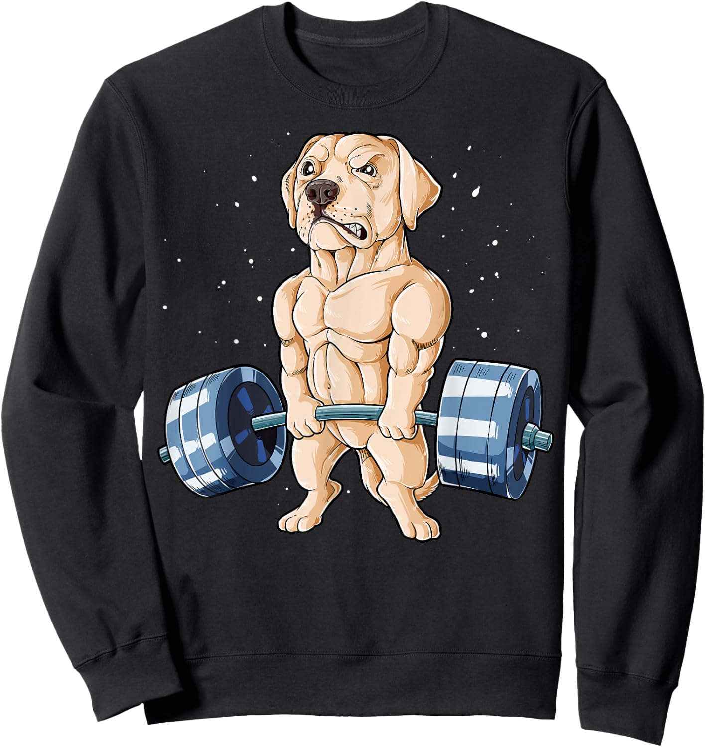 Labrador Weightlifting Funny Deadlift Men Fitness Gym Gifts Sweatshirt - Sweatshirt | Black