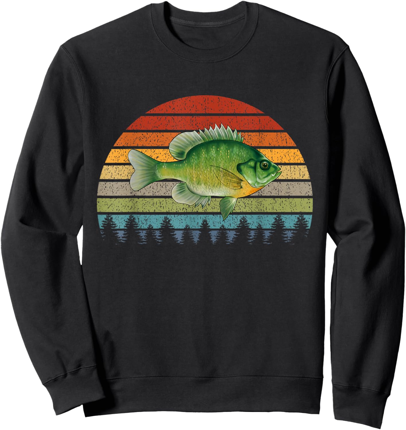 Bluegill Sunfish Fishing Freshwater Fish Sweatshirt - Sweatshirt | Black