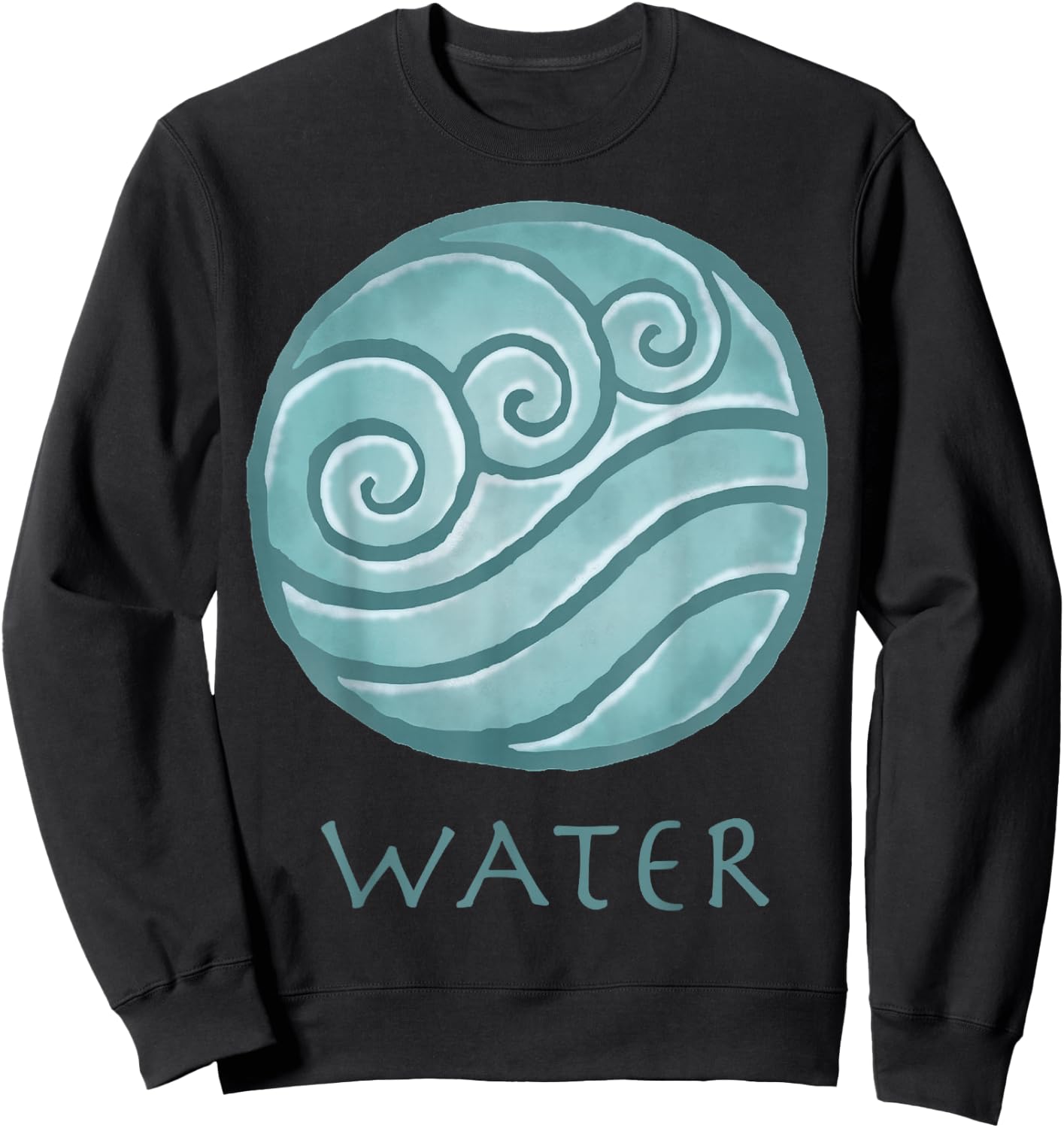 Avatar: The Last Airbender Painted Water Element Small Sweatshirt - Sweatshirt | Black