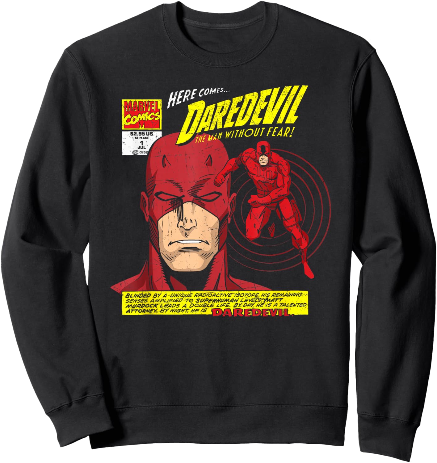 Marvel Daredevil Comic Book Sweatshirt - Sweatshirt | Black