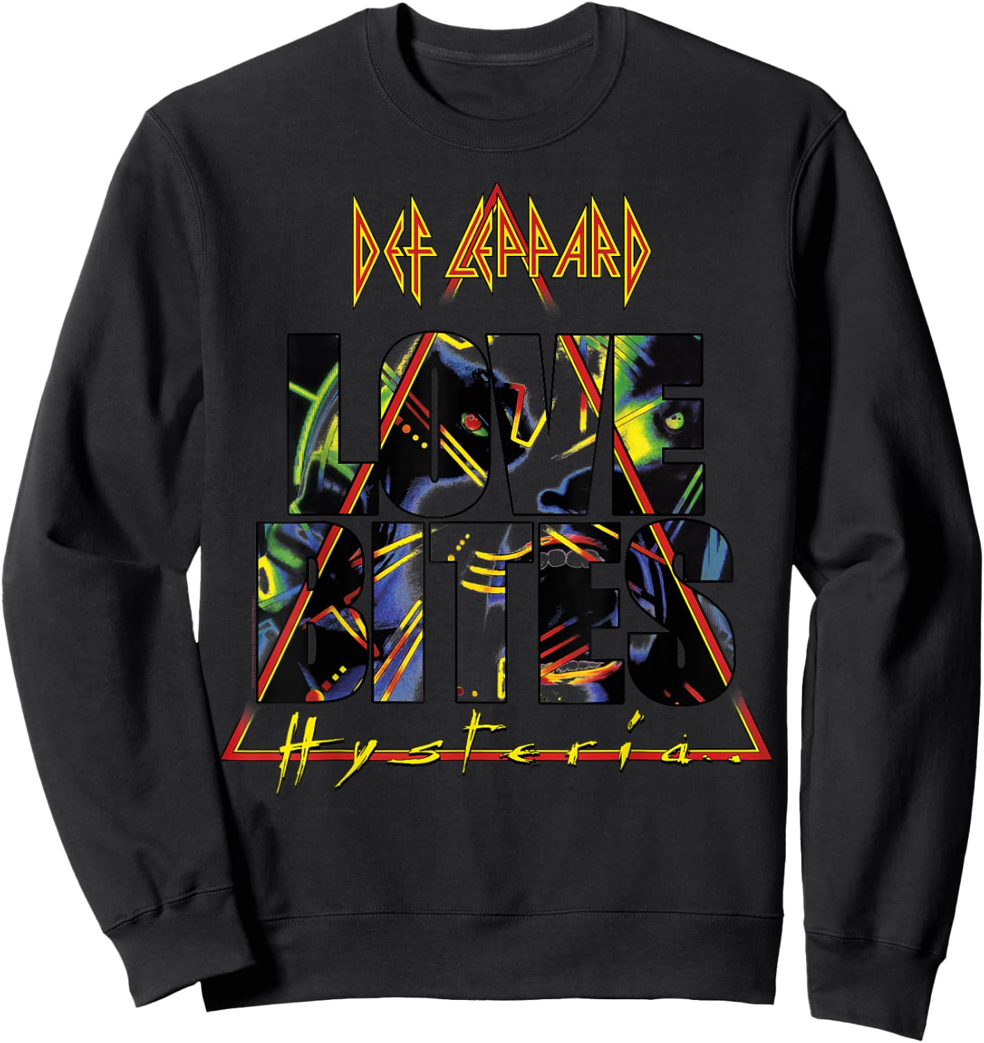 Def Leppard - Love Bites Hysteria Sweatshirt - Sweatshirt | Black