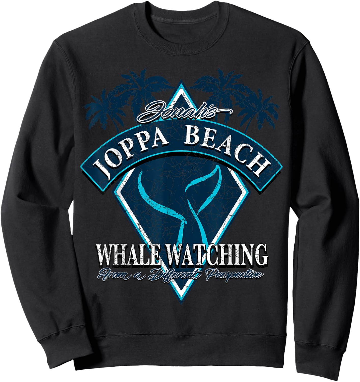Jonahs Joppa Beach Whale Watching - The Book of Jonah Men Women Sweatshirt - Sweatshirt | Black