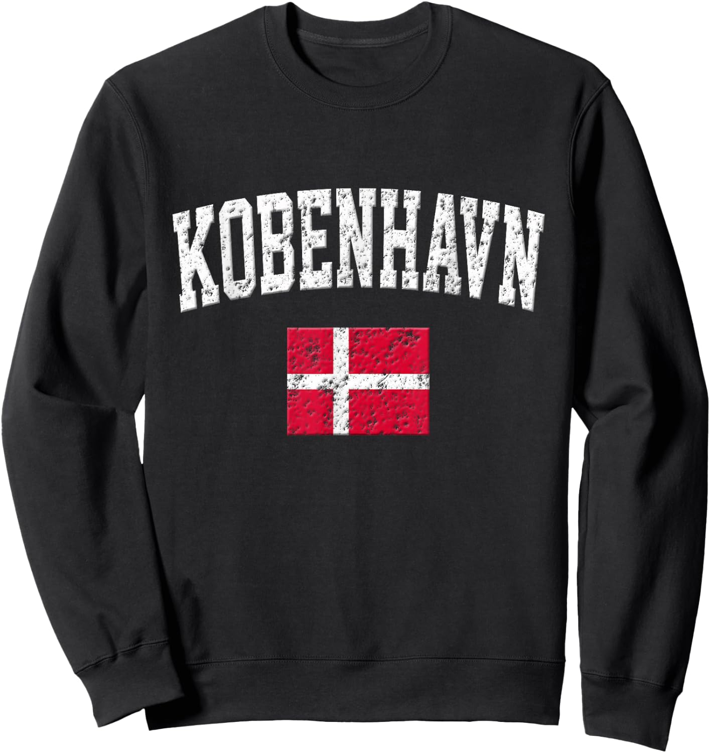Kobenhavn Shirt - Vintage Copenhagen Denmark Sports Sweatshirt - Sweatshirt | Black