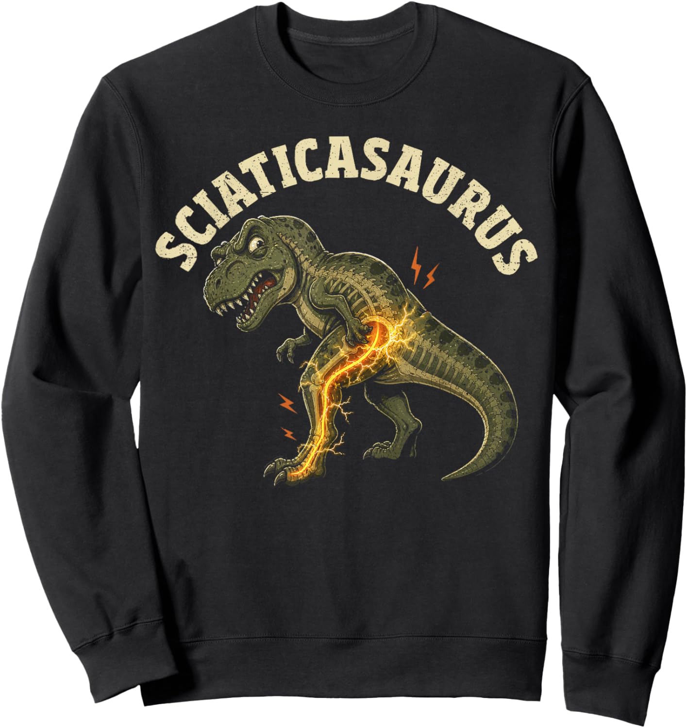 Sciatica Warrior Sciatic Nerve Sweatshirt - Sweatshirt | Black