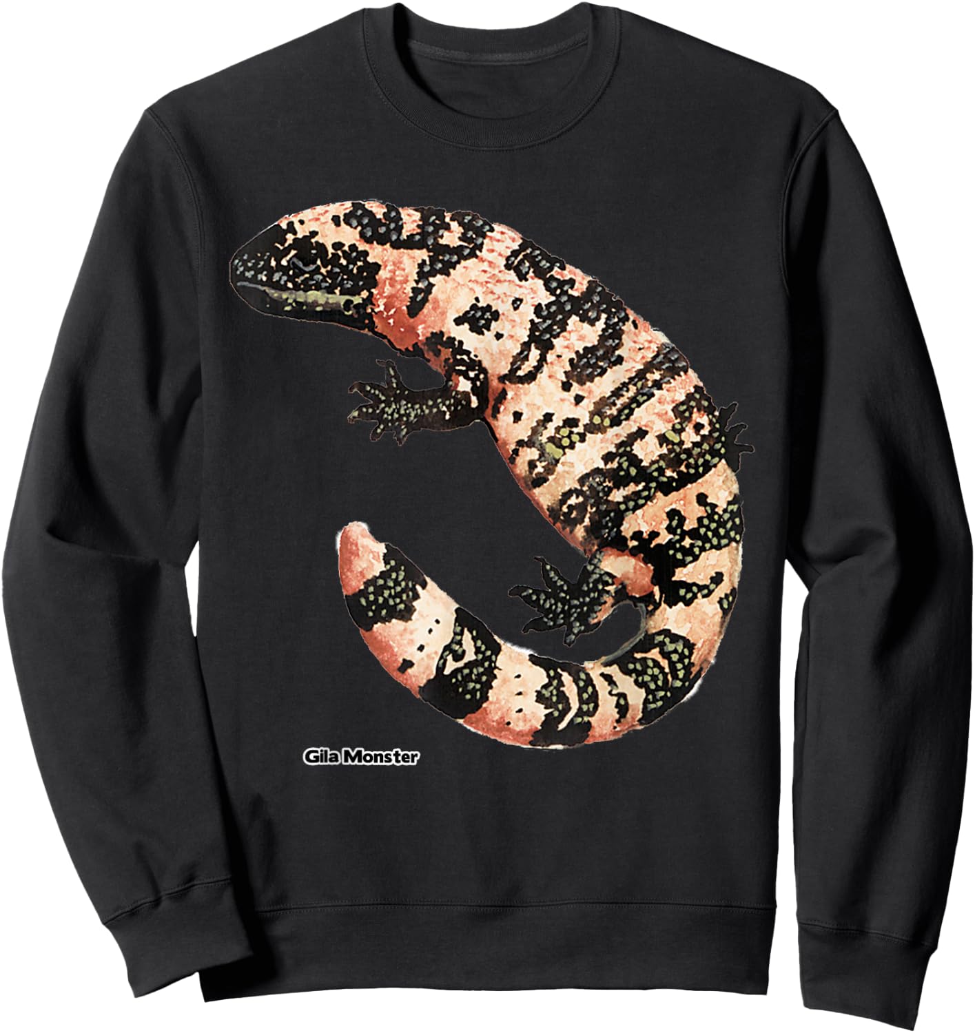 Lotta Shirts: Gila Monster Lizard Animal Reptile Sweatshirt - Sweatshirt | Black