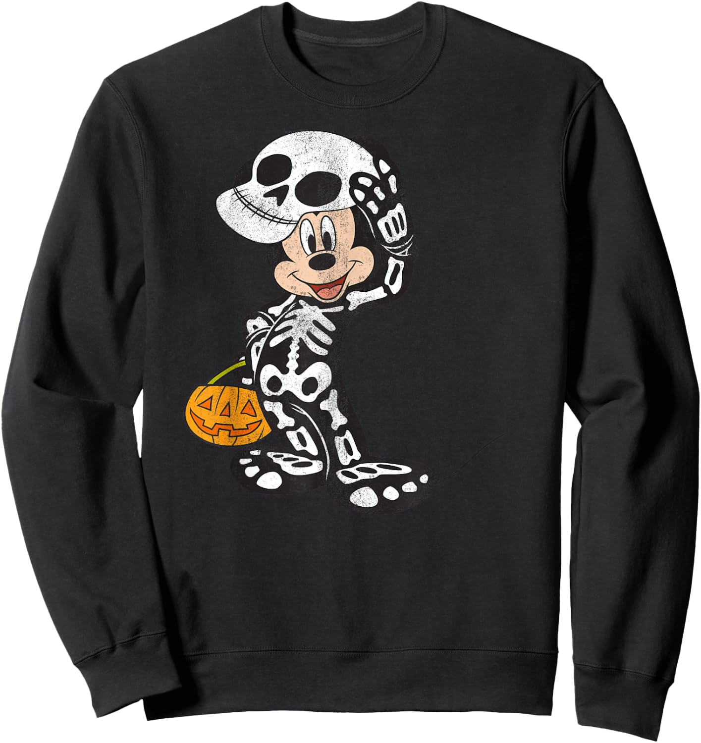 Disney - Mickey Mouse Skeleton Costume Sweatshirt - Sweatshirt | Black