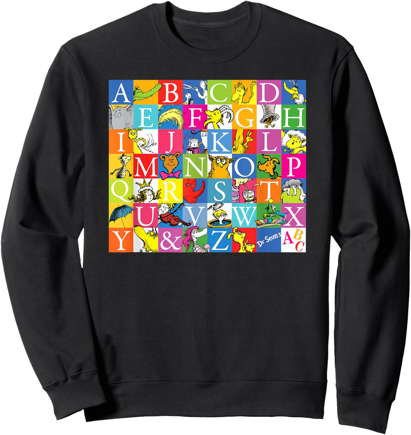 Dr. Seuss A to Z Sweatshirt - Sweatshirt | Black