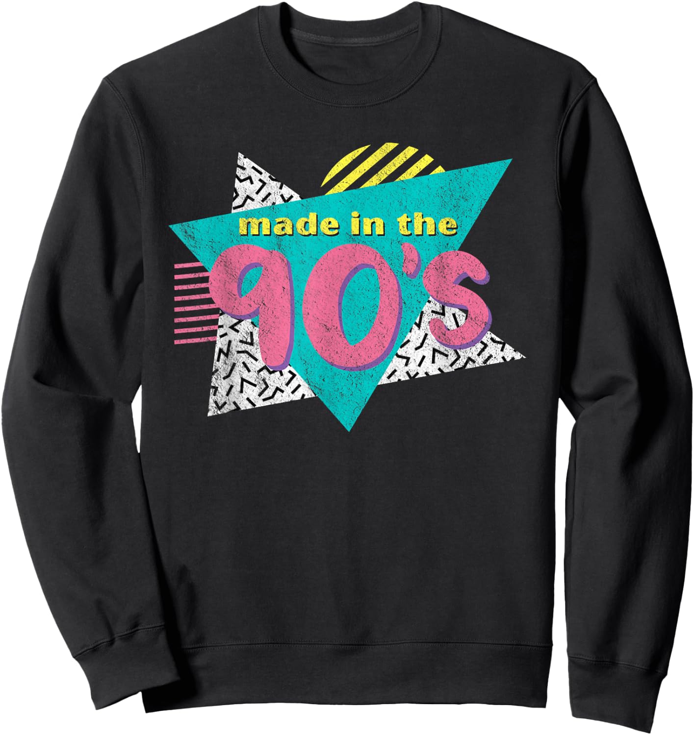 Made in The 90's Retro Vintage 1990's Birthday Gift Sweatshirt - Sweatshirt | Black