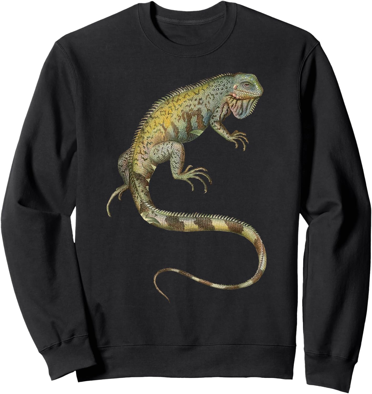 Iguana Tropical Lizard Sweatshirt - Sweatshirt | Black
