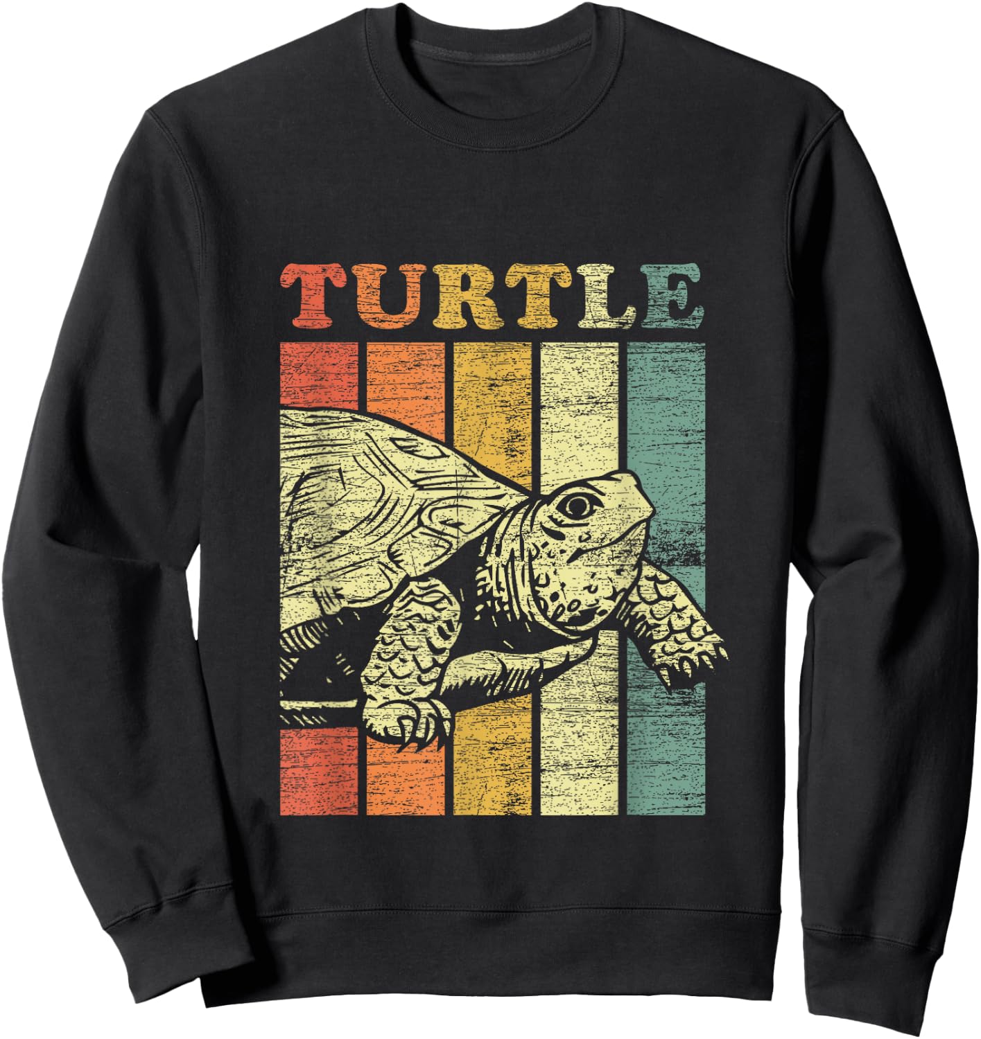 Retro Turtle Sweatshirt - Sweatshirt | Black