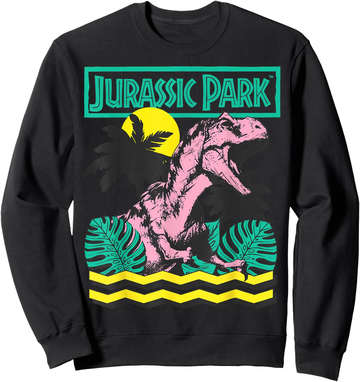Jurassic Park Vintage T-Rex Roar Retro Small Sweatshirt - Sweatshirt | Black