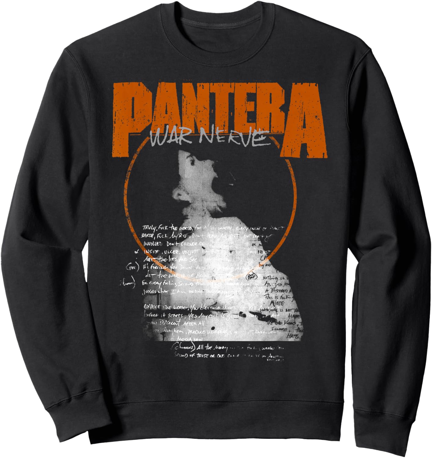 Pantera Official War Nerve Sweatshirt - Sweatshirt | Black