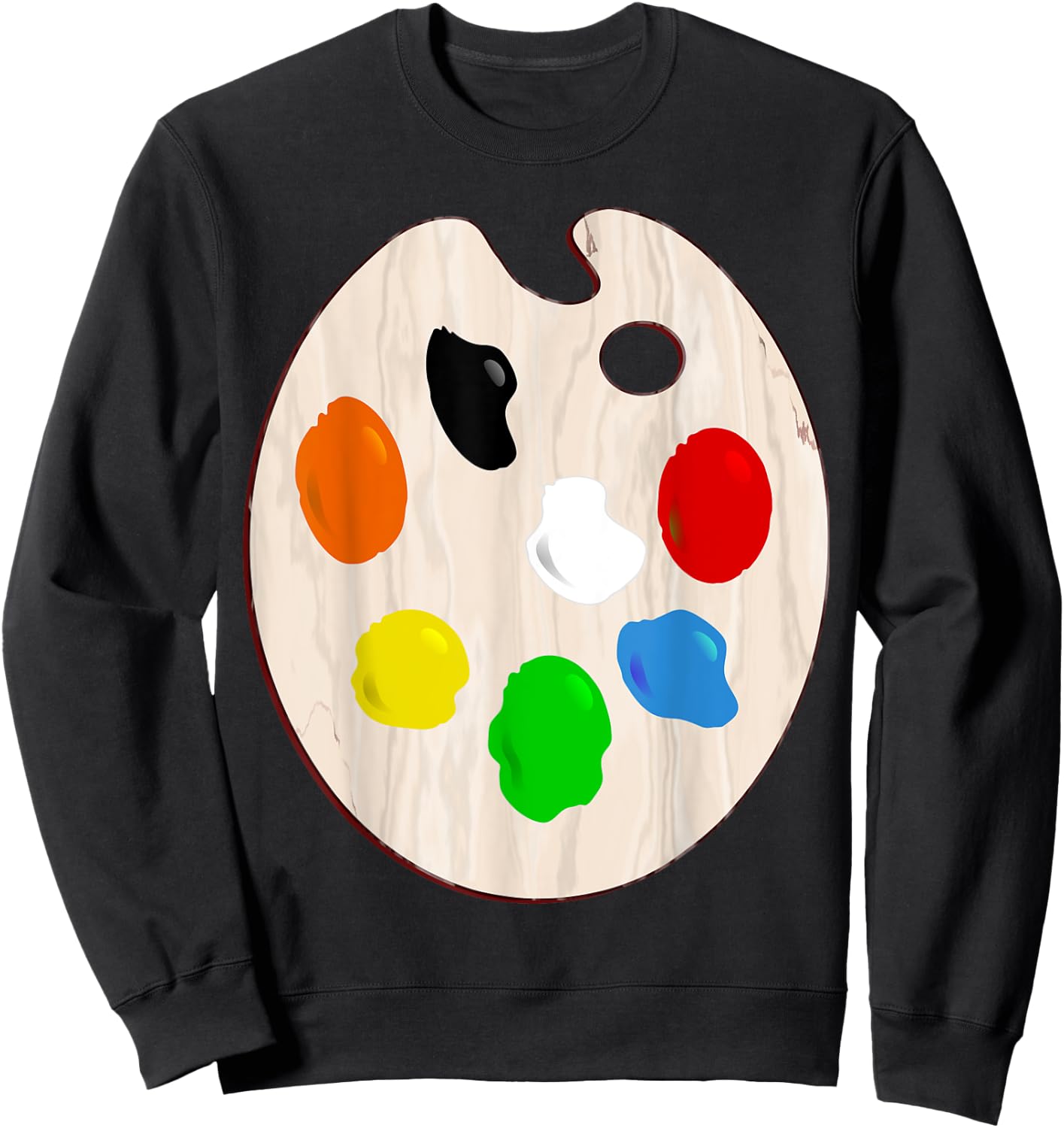 Painter Artist Paint Palette Costume Halloween Sweatshirt - Sweatshirt | Black