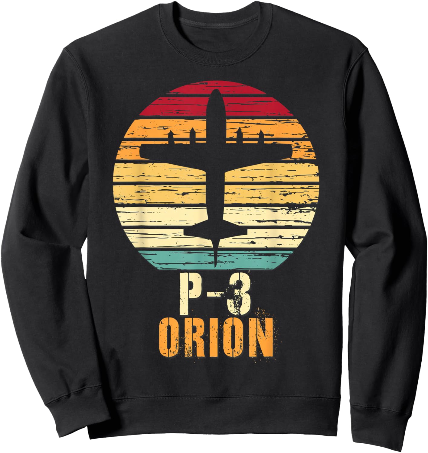 Vintage Lockheed P-3 Orion Aviation Shirt Sweatshirt - Sweatshirt | Black
