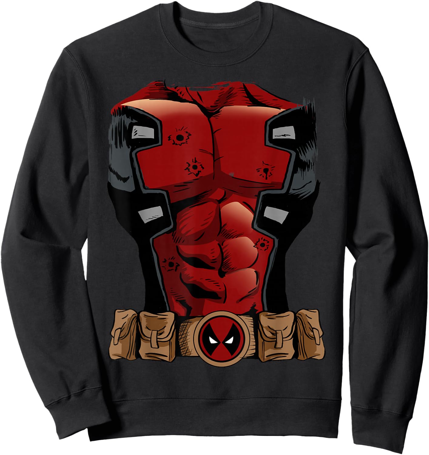 Marvel Deadpool Comic Halloween Costume Sweatshirt - Sweatshirt | Black