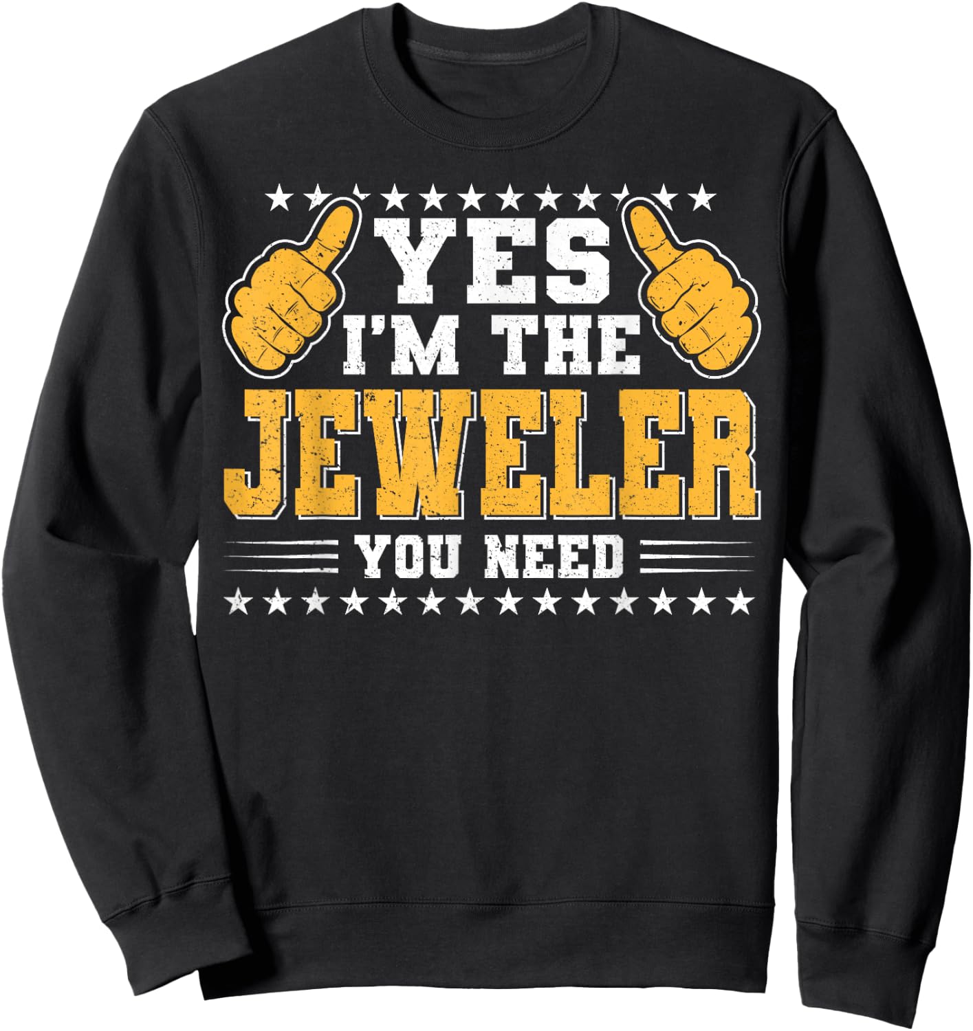 Retro Profession I'm The Jeweler Sweatshirt - Sweatshirt | Black