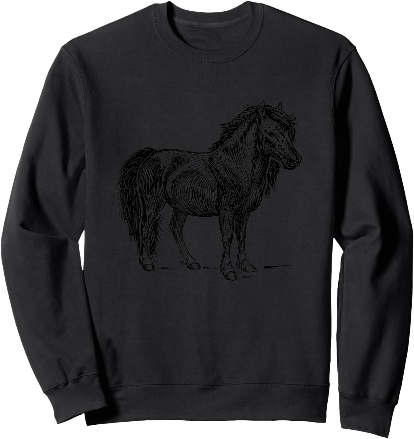 Vintage Shetland Pony Sweatshirt - Sweatshirt | Black