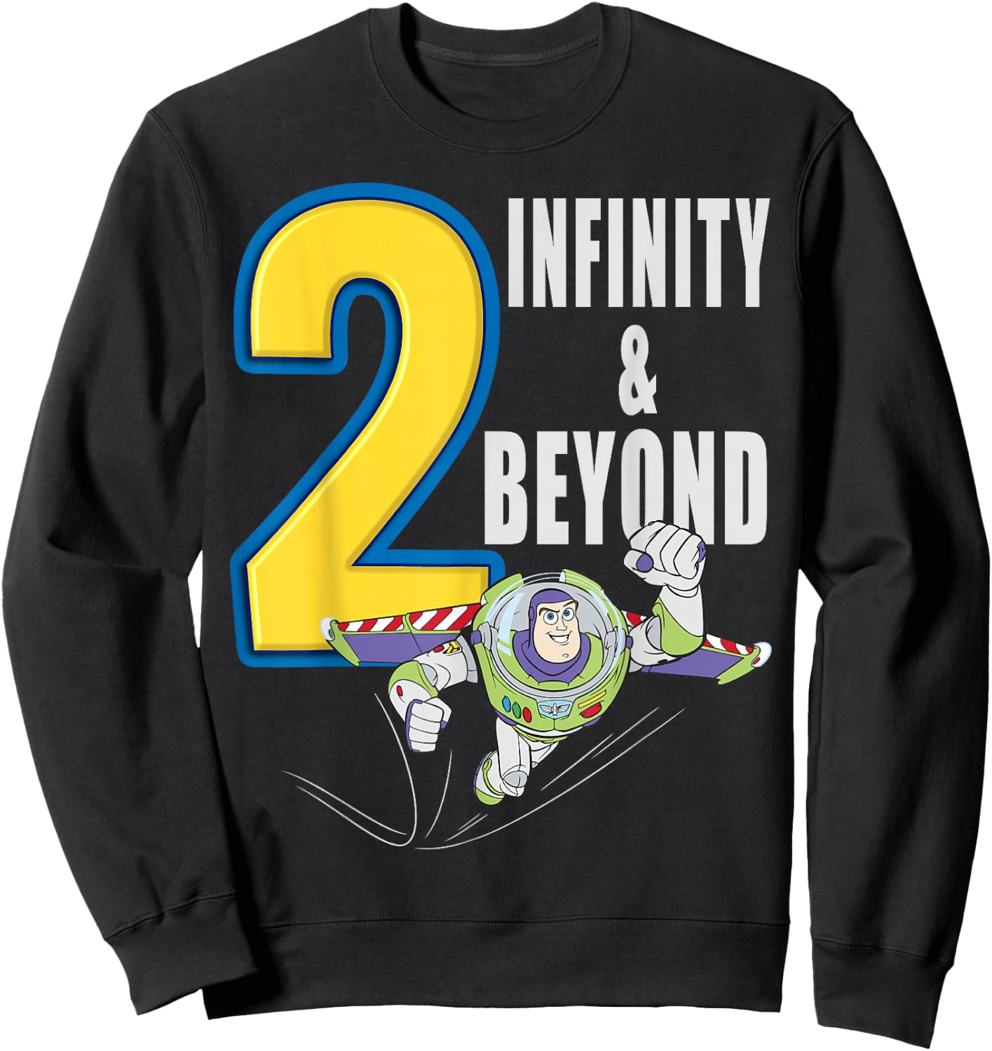Disney Pixar Toy Story Buzz Lightyear Fly Quote Sweatshirt - Sweatshirt | Black