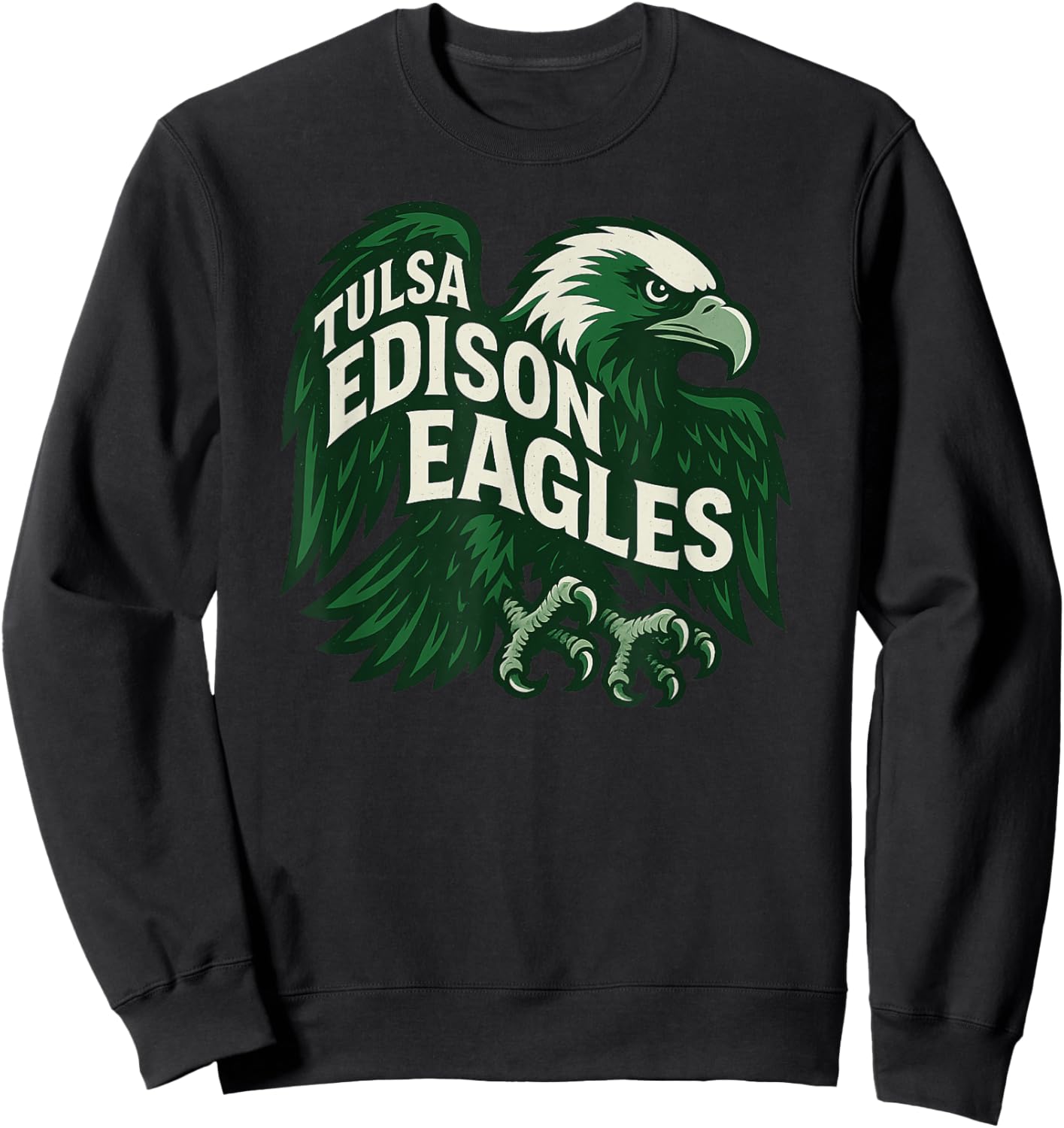 Trinity Love Clothing Co.Tulsa Edison Eagles design Sweatshirt - Sweatshirt | Black