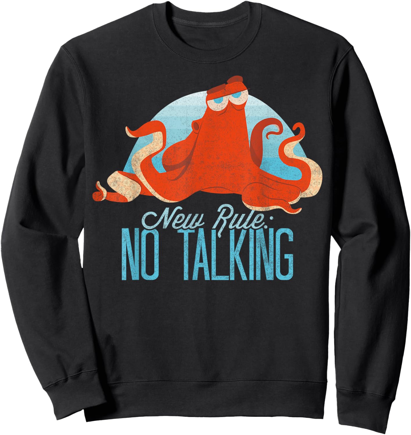 Disney Pixar Finding Dory Hank No Talking Sassy Portrait Sweatshirt - Sweatshirt | Black