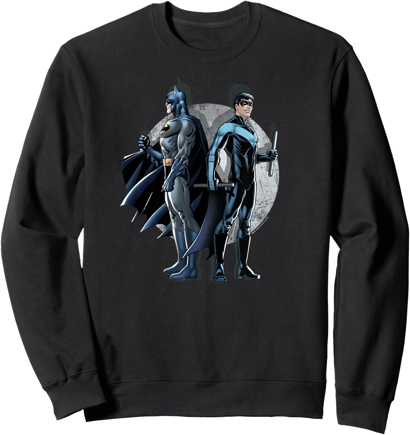 Batman and Nightwing Spotlight Sweatshirt - Sweatshirt | Black