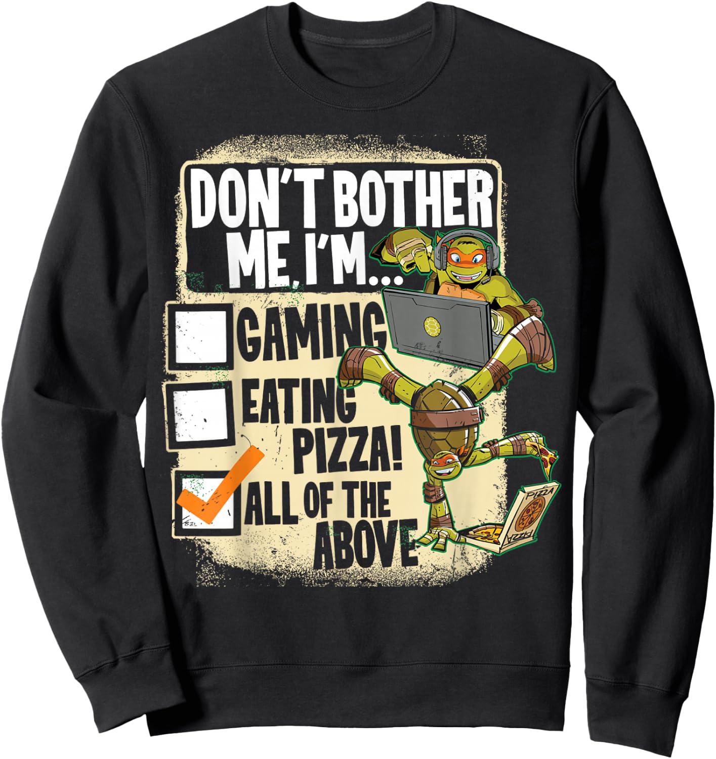 Teenage Mutant Ninja Turtles Don't Bother Me Sweatshirt - Sweatshirt | Black