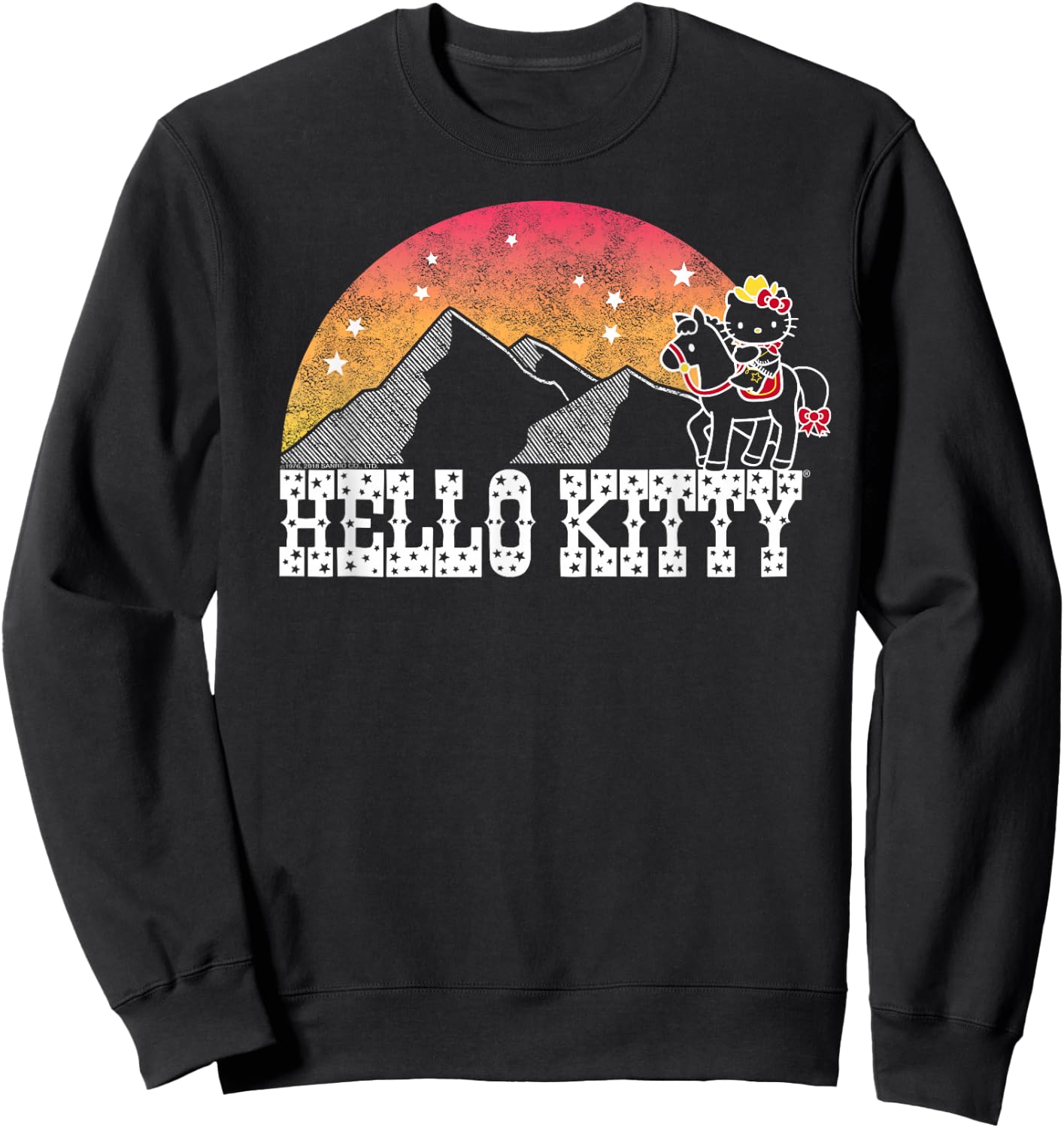 Hello Kitty Wild West Shirt Sweatshirt - Sweatshirt | Black