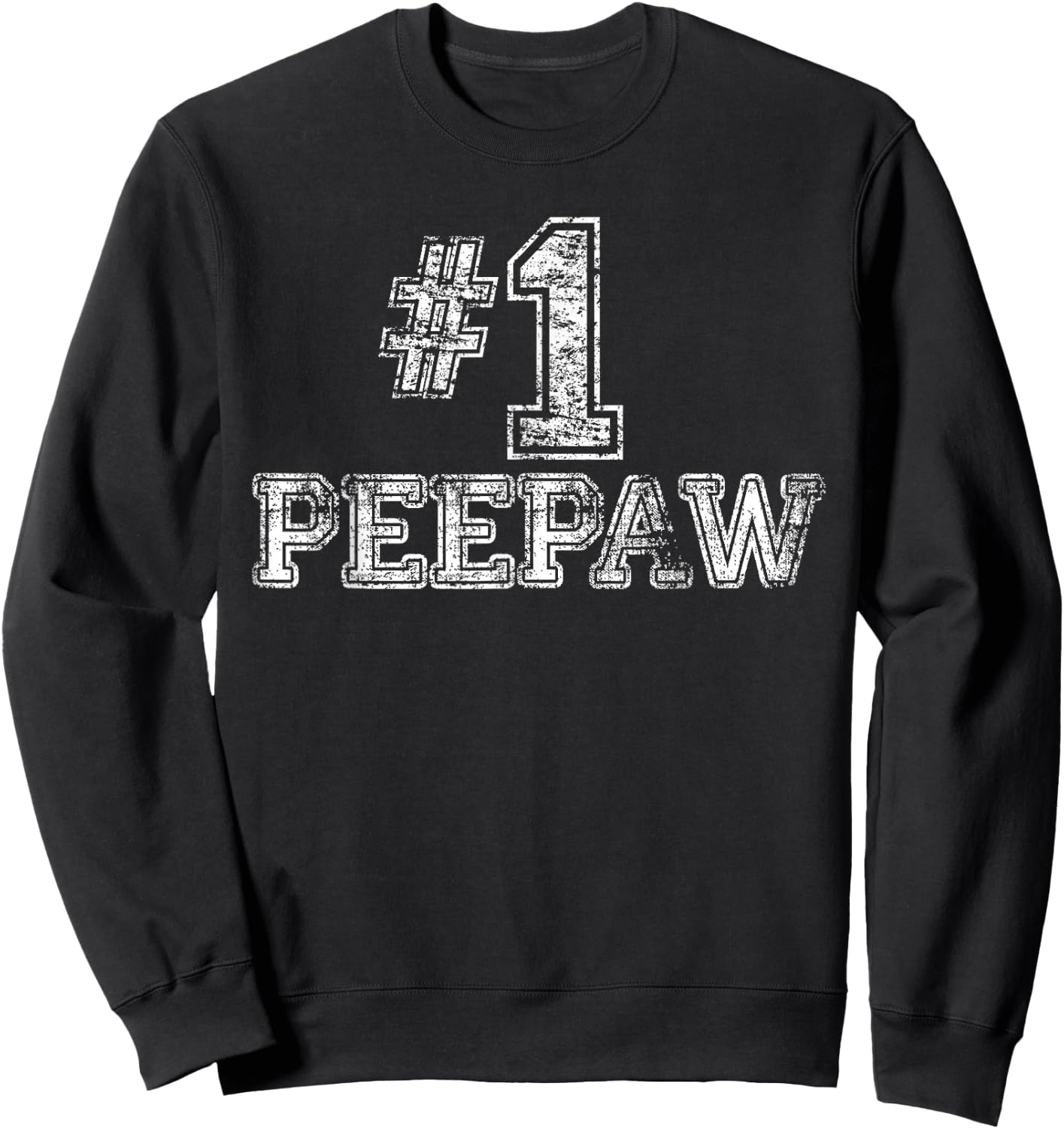#1 PeePaw - Number One Sweatshirt - Sweatshirt | Black