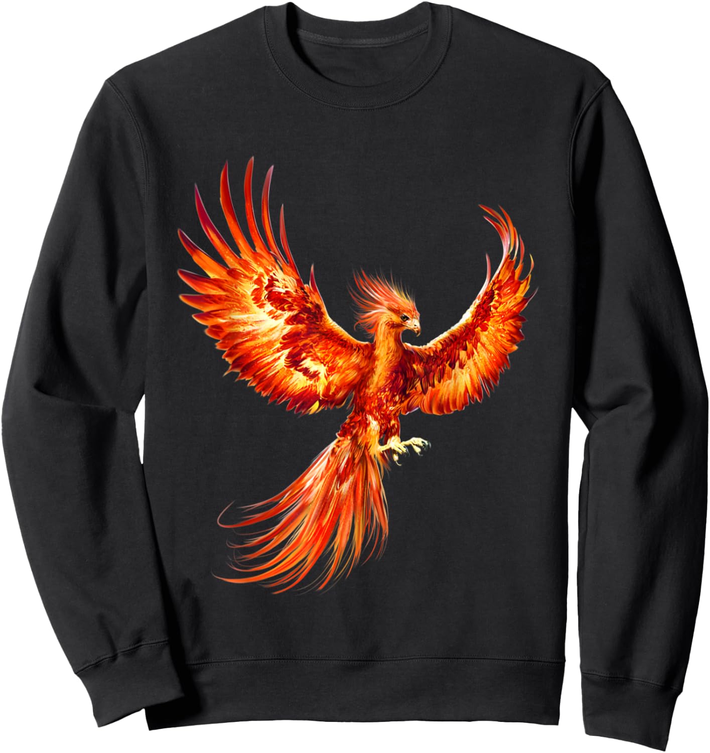 Rising Phoenix Fire Fenix Inspirational Fantasy Gift Sweatshirt - Sweatshirt | Black