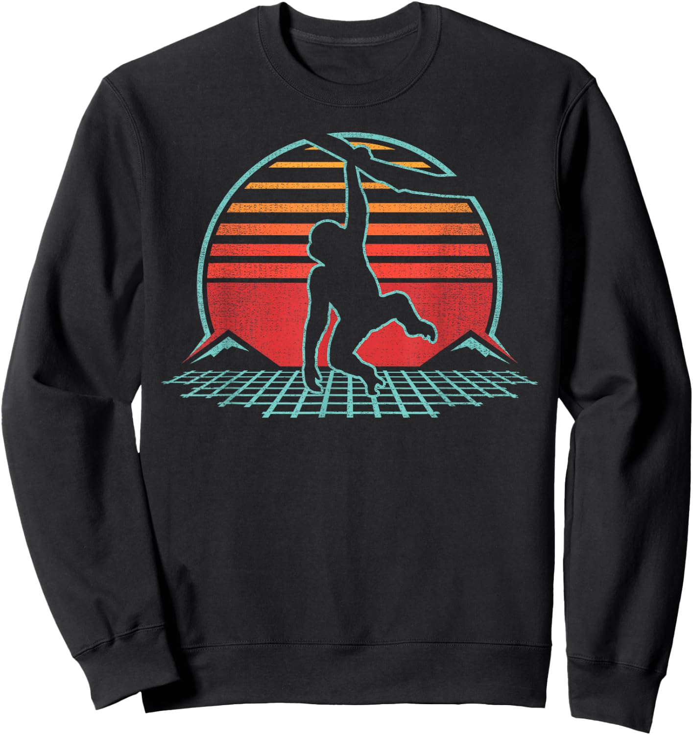 Monkey Lover Animal Retro Vintage 80s Style Sweatshirt - Sweatshirt | Black