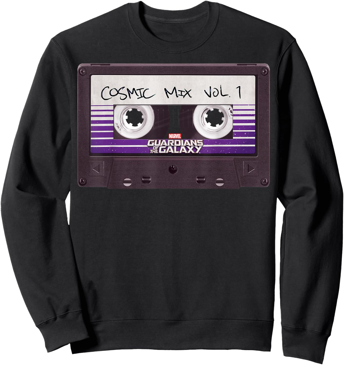 Marvel Guardians of the Galaxy Cosmic Mix Vol 1 Tape Logo Sweatshirt - Sweatshirt | Black