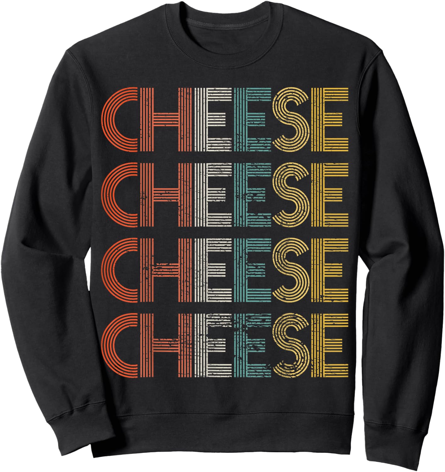 Vintage Cheese Sweatshirt - Sweatshirt | Black