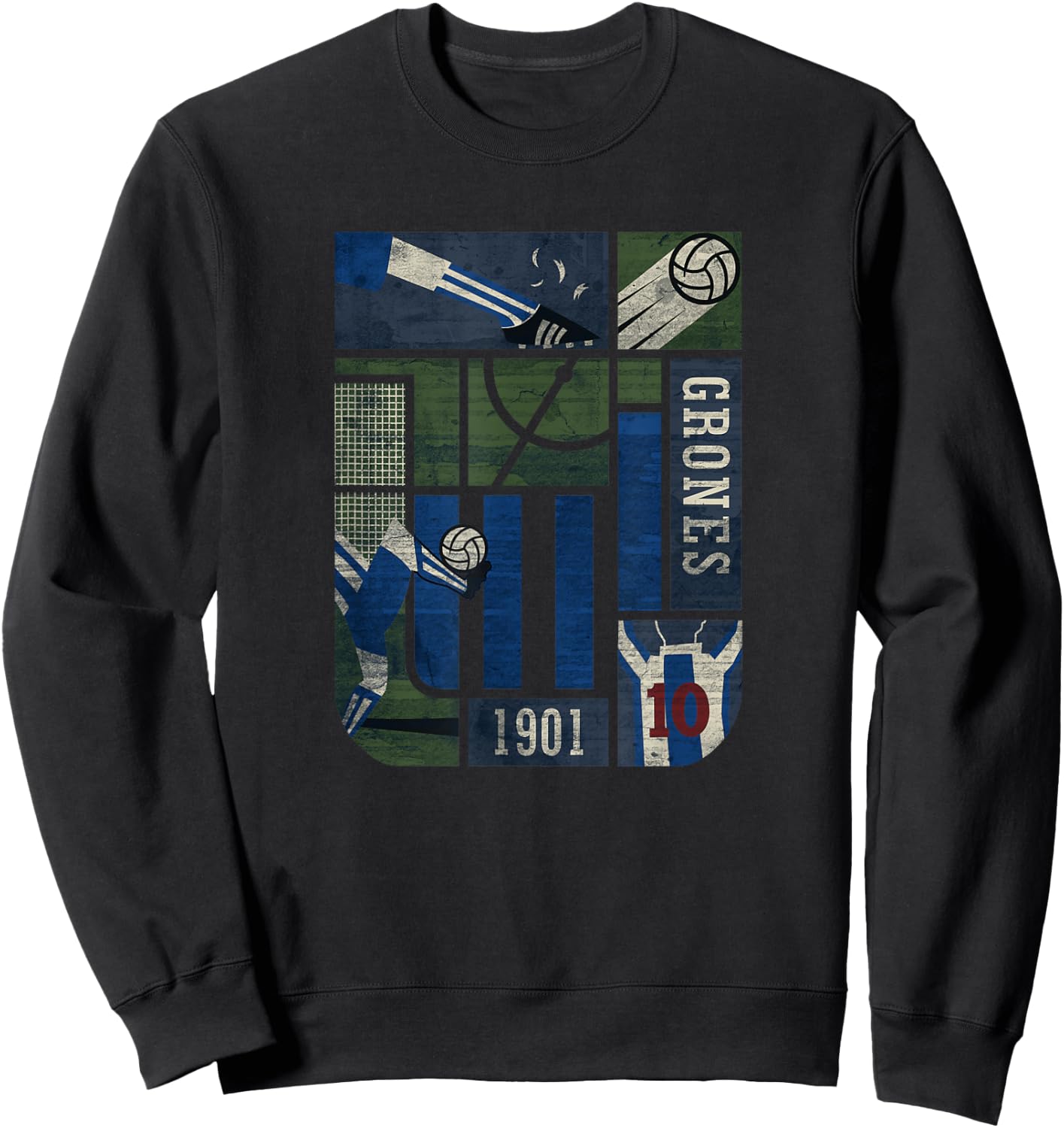 Fans of Alianza Lima "Grones" Peruvian Soccer Sweatshirt - Sweatshirt | Black