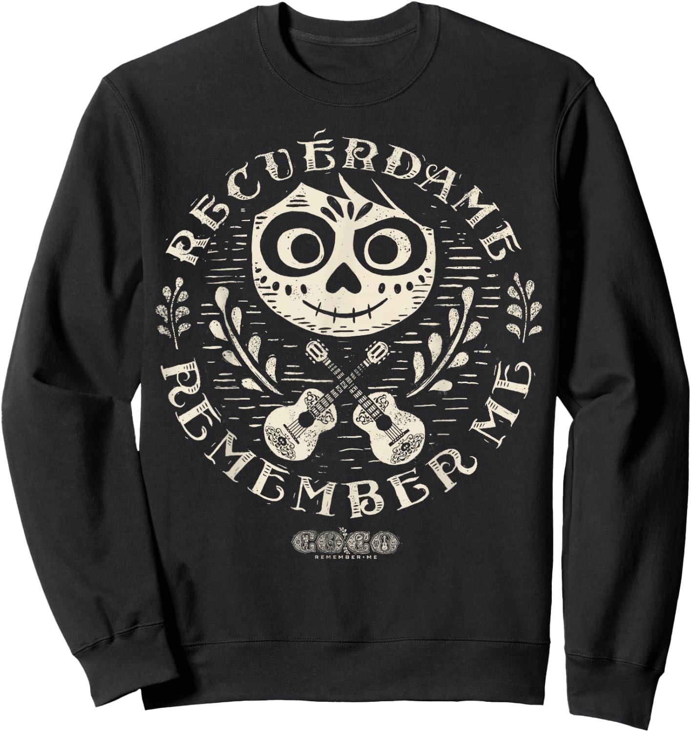 Disney Pixar Coco Miguel Remember Me Graphic Sweatshirt - Sweatshirt | Black