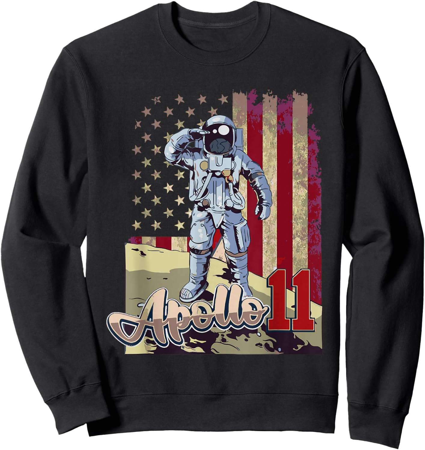 Apollo 11 50th Anniversary Moon Landing 1969 2019 Sweatshirt - Sweatshirt | Black