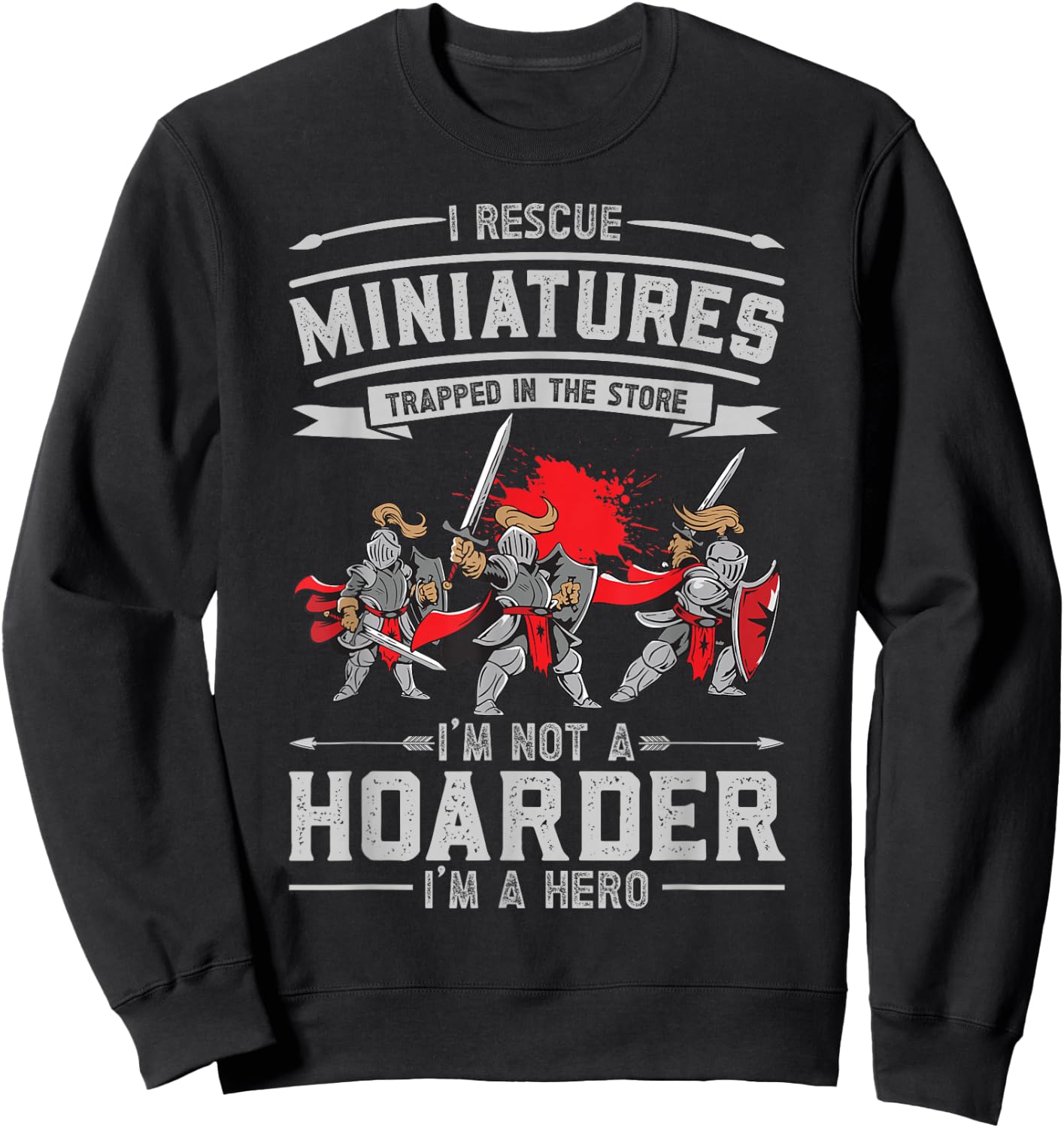 Miniature Painting Sweatshirt - Sweatshirt | Black