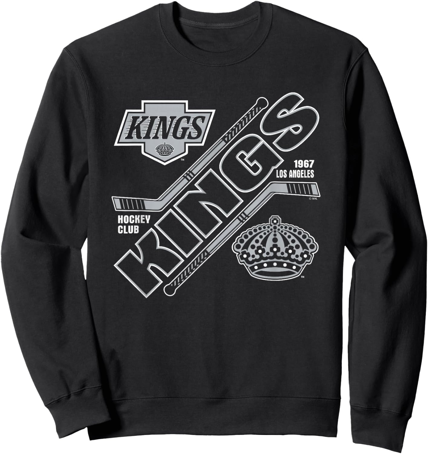 Los Angeles Kings Force Black Officially Licensed Sweatshirt - Sweatshirt | Black