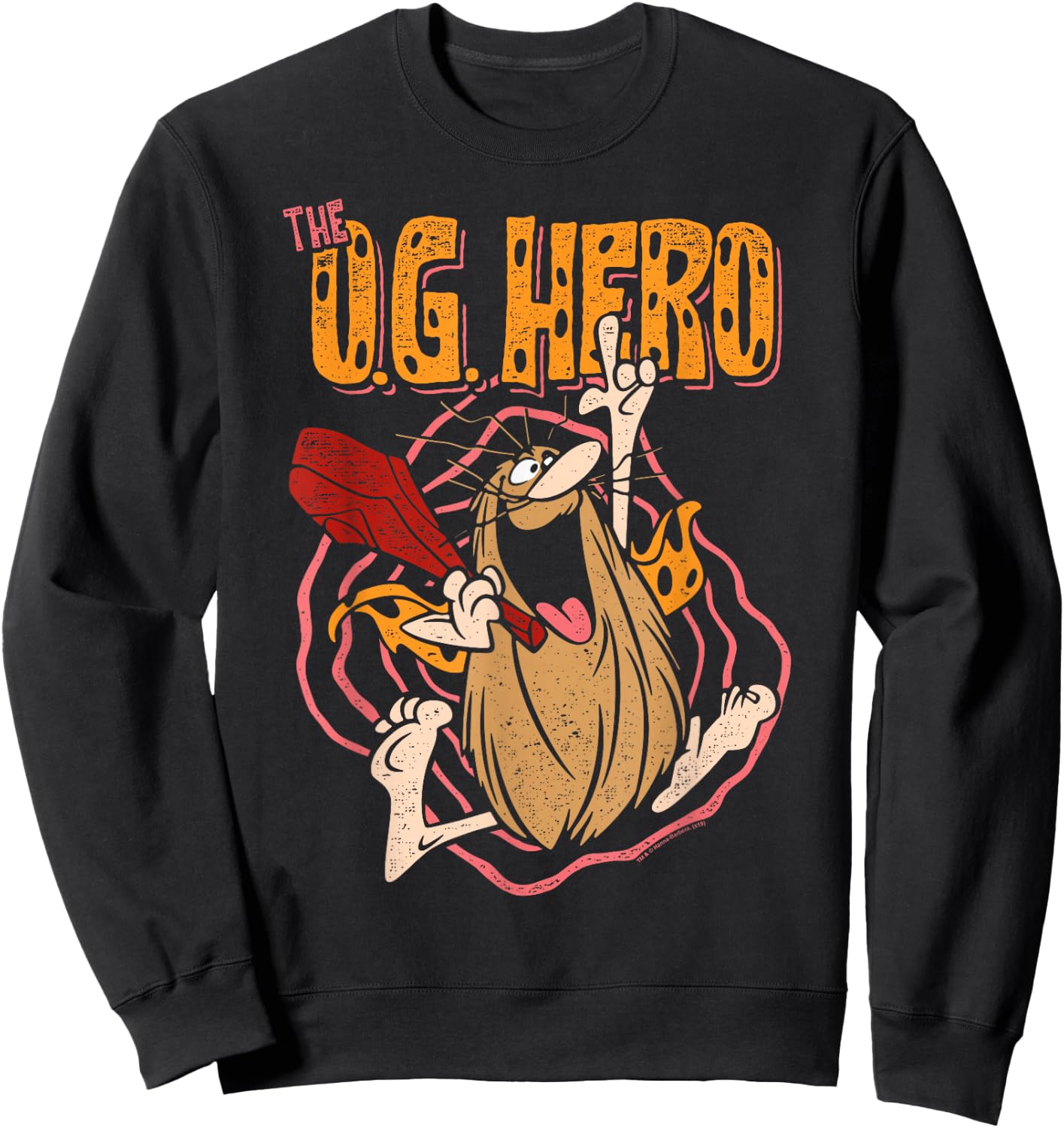 Captain Caveman OG Hero Sweatshirt - Sweatshirt | Black