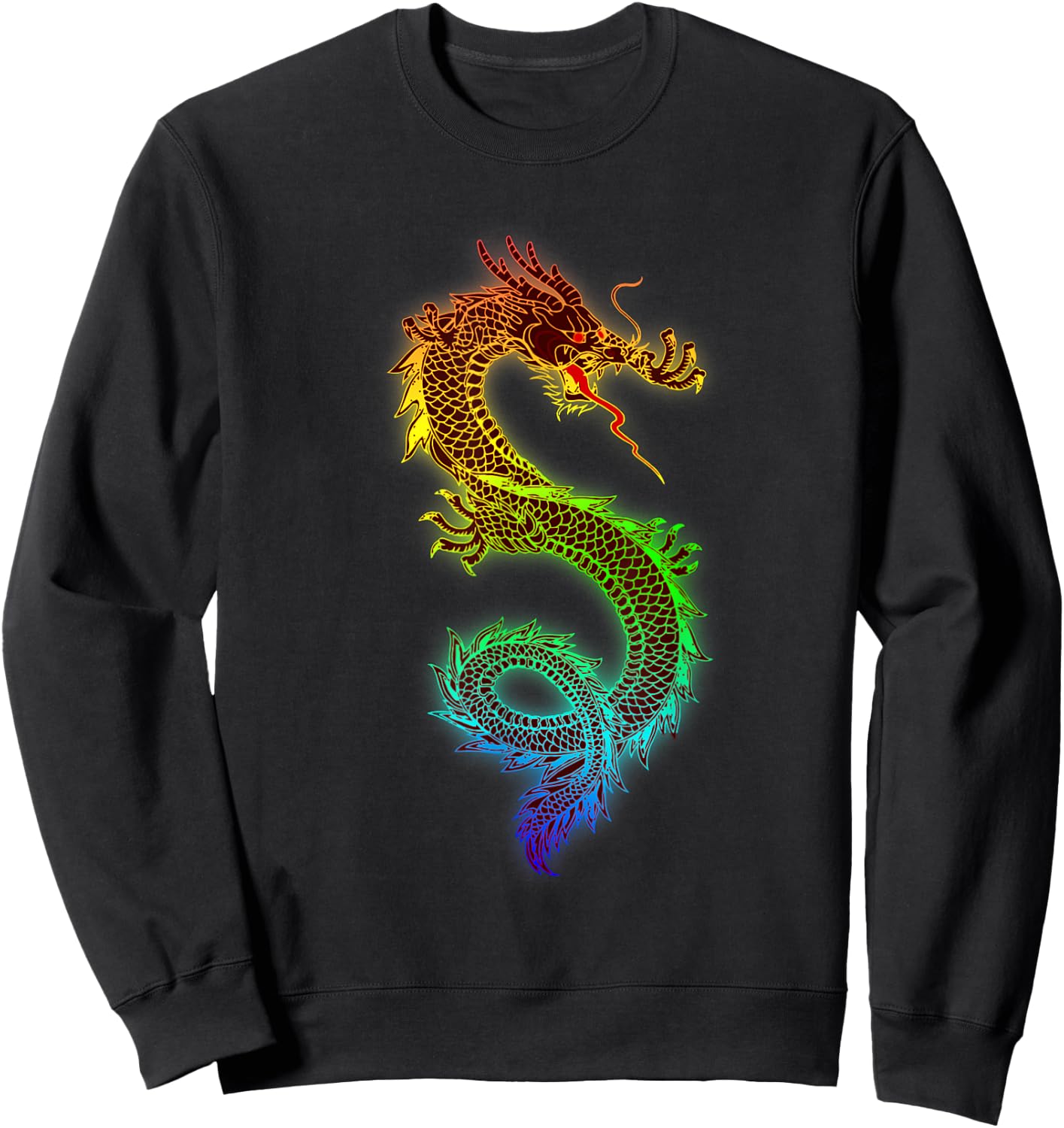 Dragon Shirt Chinese New Year Folklore Gift Sweatshirt - Sweatshirt | Black