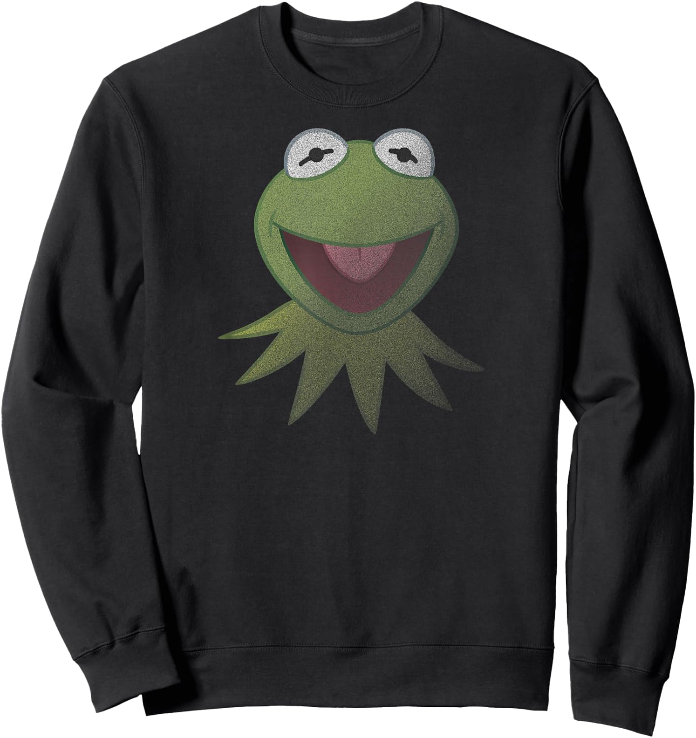 Disney Muppets Kermit The Frog Face Sweatshirt - Sweatshirt | Black
